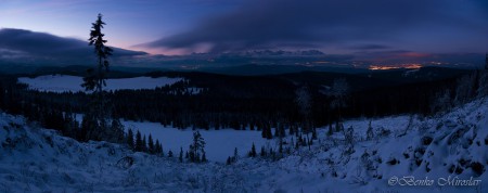  Panoráma.Smrečiny ,zima.